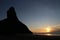 Fernando de Noronha Brazilian Beach during sunset - Pico Hill