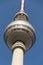 Fernsehturm televison tower close to Alexanderplatz in central Berlin, Germany