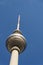 Fernsehturm televison tower close to Alexanderplatz in central Berlin, Germany