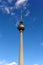 The Fernsehturm Tower of Berlin before a Blue Sky