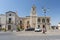 Ferrandina, a small town in Lucania perched on the hill and surrounded by olive trees. General view, landscape. Colors of southern