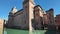 Ferrara Castle in Italy surrounded by water