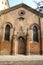 Ferrara, Italy - March 2010: the facade of San Giuliano Oratory