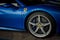 Ferrari 488 spider blue close up