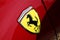 Ferrari modern sport car aerodynamic details of the bodywork, Italy