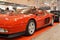 Ferrari Testarossa color red, year 1991, at Vintage car exposition in Padova, 2015