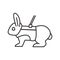 Ferret, hamster, rabbit are the symbols shown. Rat, guinea pig icons