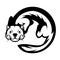 Ferret logo, vector graphic