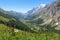 Ferret Valley and Mont Blanc panoramic view