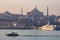 Ferries and boats are the symbols of urban transportation in Istanbul.