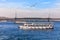 Ferries in the Bosphorus and the Halic Metro Bridge, Istanbul