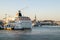 The ferries of company Tallink in the port of Tallinn in winter