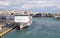 Ferries docked at Pireus Port in Athens