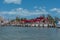 Ferries in the port of Holbox, Quintana Roo, Mexico