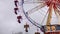 ferris wheel, amusement park, metal construction
