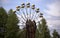 Ferris wheel in the amusement park in the town of Pripyat