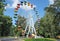 Ferris wheel in the Central Park of Penza city