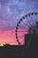 Ferris wheel at dawn