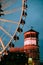 Ferris wheel in the Dusseldorf city