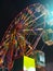 Ferris wheel at a funfair amusement park ride