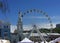 The Ferris wheel at the Kontraktova Square on Podil in Kyiv