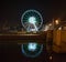 Ferris wheel at night in Gdansk