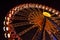 Ferris wheel at the Oktoberfest at night