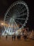 Ferris Wheel on Quai du Port avenue, Marseille by night