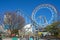 Ferris wheel and roller coaster at Tokyo Dome city Amusement Park