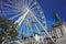 Ferris wheel and statue place de jaude in clermont ferrand