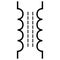 Ferrite Core Transformer Component Symbol For Circuit Design