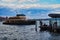 Ferry Arriving at Sydney harbour Wharf, Australia