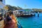 Ferry arriving at the Taronga Zoo wharf, Sydney, Australia