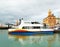 Ferry at Auckland harbor