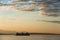 Ferry Boat Crossing Elliott Bay from Seattle to Bainbridge Island.