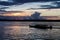 Ferry boat crossing Maroni Marowijne river