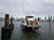 Ferry Boat on the Hudson river in New Jersey with New York City in the Background