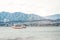 Ferry-boat in island of Miyajima - Hiroshima, Japan. View from t