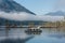 Ferry boat on lake Brunner