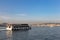 Ferry boat in Marmara sea near Istanbul coast