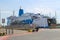 Ferry boat Moby Love at berth in Piombino seaport, Italy