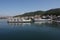 Ferry boat sailing near Corfu island in Greece