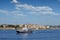 Ferry boat sails close to Corfu