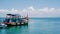 Ferry Boat, Serene Ocean, Horizon