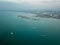 Ferry, boat, ship move at Penang sea.