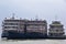 Ferry boat and ship providing transportation service along the China yellow river