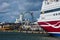 Ferry boat, Skywheel Helsinki and Helsinki Cathedral