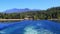 Ferry Boat Wake Kootenay Lake British Columbia Canada