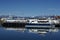 Ferry boats at the pier in Ushuaia, Argentina