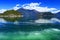 Ferry Crossing Arrow Lake from Shelter Bay to Galena Bay, Central British Columbia, Canada